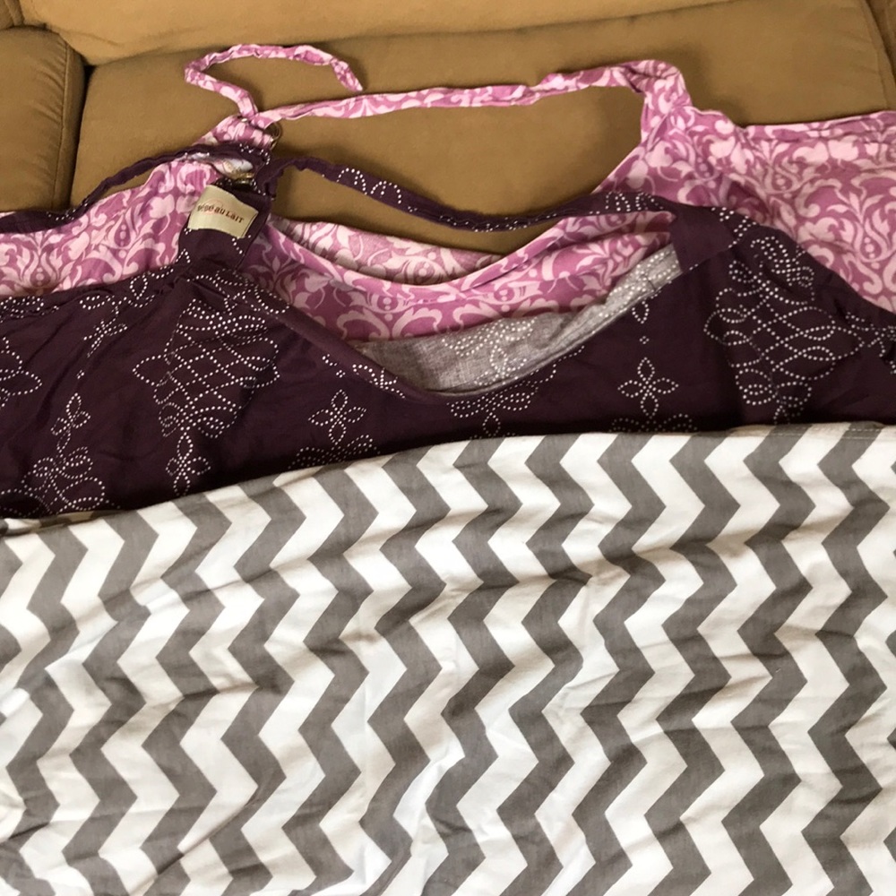 Three nursing covers.